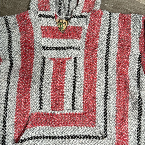 Geometric Patterned Red and Gray Men's Sweater - Picture 2 of 4